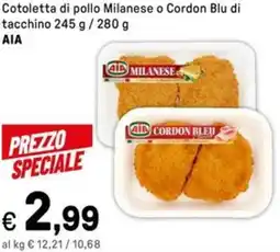 Iper La Grande Cotoletta di pollo Milanese o Cordon Blu di tacchino offerta