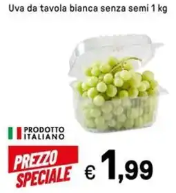 Iper La Grande Uva da tavola bianca senza semi offerta