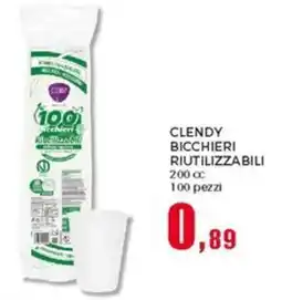 Happy Casa Clendy bicchieri riutilizzabili offerta