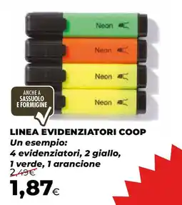 Extracoop Linea evidenziatori COOP offerta