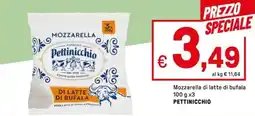 Iper La Grande Mozzarella di latte di bufala PETTINICCHIO offerta
