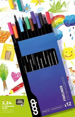 Extracoop 12 fineliner COOP offerta