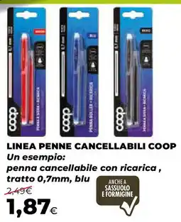 Extracoop Linea penne cancellabili COOP offerta