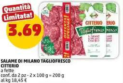 PENNY Salame di milano tagliofresco CITTERIO offerta