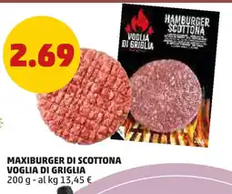 PENNY Maxiburger di scottona VOGLIA DI GRIGLIA offerta