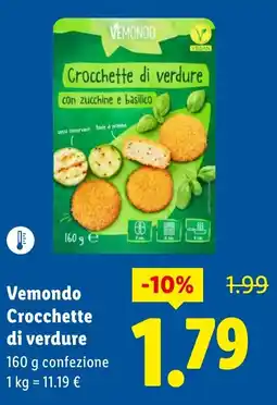 Lidl Vemondo Crocchette di verdure offerta