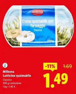 Lidl Milbona Crema spalmabile offerta
