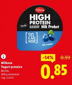 Lidl Milbona Yogurt proteico offerta