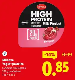 Lidl Milbona Yogurt proteico offerta