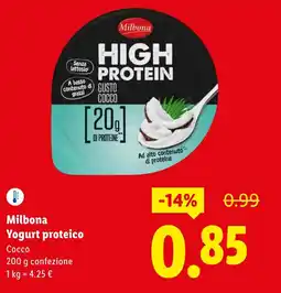 Lidl Milbona Yogurt proteico offerta
