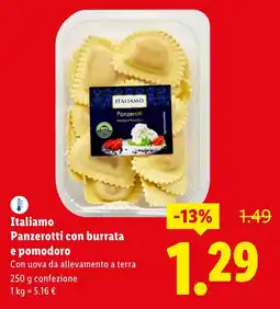 Lidl Italiamo Panzerotti con burrata e pomodoro offerta