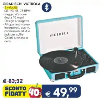 Esselunga Giradischi VICTROLA offerta