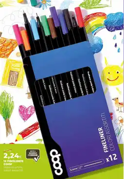Extracoop 12 fineliner COOP offerta