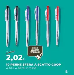 Extracoop 10 penne sfera a scatto COOP offerta