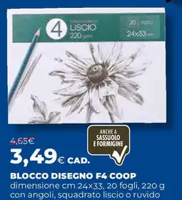 Extracoop Blocco disegno F4 COOP offerta
