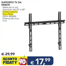 Esselunga Supporto TV DA PARETE offerta