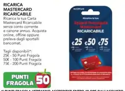 Esselunga Ricarica mastercard ricaricabile offerta