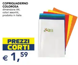 Esselunga Copriquaderno colorosa offerta
