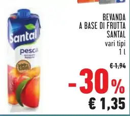 Conad Bevanda a base di frutta SANTAL offerta