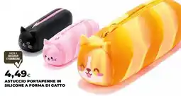 Extracoop Astuccio portapenne in silicone a forma di gatto offerta