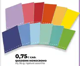 Extracoop QUADERNI MONOCROMO A5 rigature assortite offerta