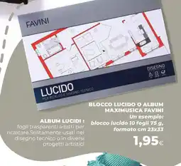 Extracoop Blocco lucido o album maximusica favini un esempio: blocco lucido 10 fogli formato offerta