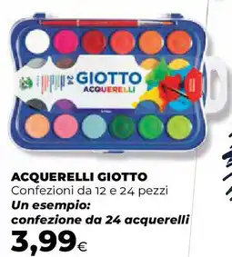 Extracoop ACQUERELLI GIOTTO Confezioni da 12 e 24 pezzi Un esempio: confezione da 24 acquerelli offerta