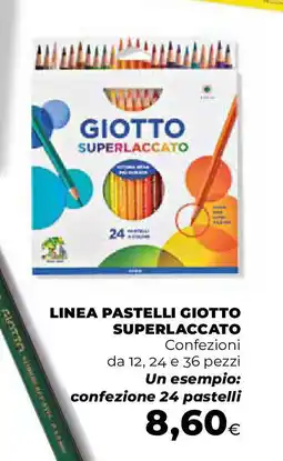 Extracoop Linea pastelli GIOTTO SUPERLACCATO Confezioni da 12, 24 e 36 pezzi Un esempio: confezione 24 pastelli offerta