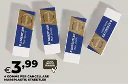Extracoop 4 gomme per cancellare marsplastic staedtler offerta