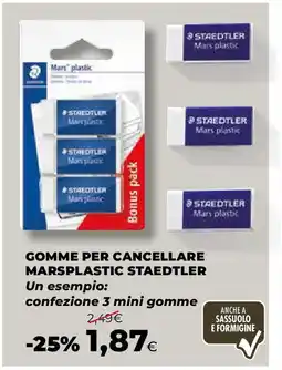Extracoop GOMME PER CANCELLARE MARSPLASTIC STAEDTLER offerta