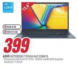 Trony ASUS NOTEBOOK F1504VA-NJ2 338W I3 offerta