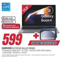 Trony SAMSUNG NOTEBOOK GALAXY BOOK4 offerta