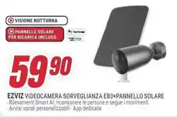 Trony EZVIZ VIDEOCAMERA SORVEGLIANZA EB3+PANNELLO SOLARE offerta