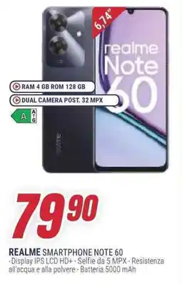 Trony REALME SMARTPHONE NOTE 60 offerta