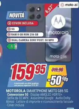Trony MOTOROLA SMARTPHONE MOTO G86 5G offerta