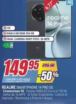 Trony REALME SMARTPHONE 14 PRO 5G offerta