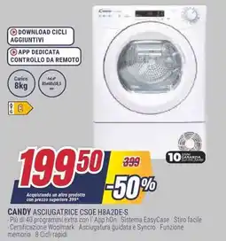 Trony CANDY ASCIUGATRICE CSOE H8A2DE-S offerta