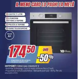 Trony HOTPOINT FORNO HAO 258HSU1F X offerta