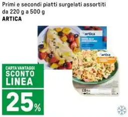Iper La Grande Primi e secondi piatti surgelati assortiti ARTICA offerta