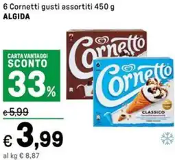 Iper La Grande 6 Cornetti gusti assortiti ALGIDA offerta