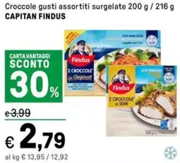 Iper La Grande Croccole gusti assortiti surgelate CAPITAN FINDUS offerta
