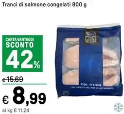 Iper La Grande Tranci di salmone congelati offerta