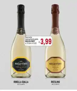 Famila Spumante riesling/ribolla gialla ROCCA FORTI cl. 75 offerta