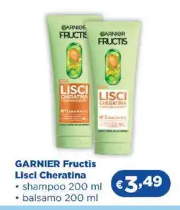 Acqua & Sapone Garnier Fructis Lisci Cheratina offerta