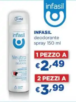 Acqua & Sapone INFASIL DEODORANTE SPRAY 150 ml offerta