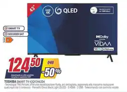 Trony TOSHIBA SMART TV 43QV2463DA offerta