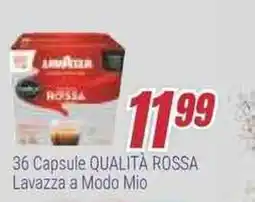 Trony 36 Capsule QUALITÀ ROSSA Lavazza a Modo Mio offerta