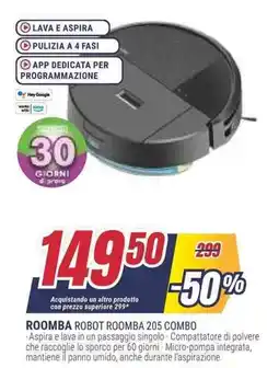 Trony ROOMBA ROBOT ROOMBA 205 COMBO offerta