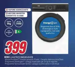 Trony BEKO LAVATRICE BMGWU4941B offerta