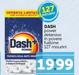 Amato Point DASH power detersivo in povere fustone 127 misurini offerta